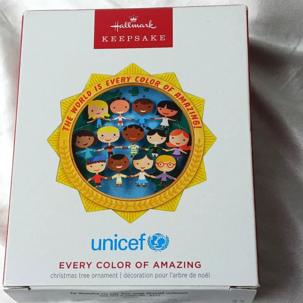 HALLMARK KEEPSAKE ORNAMENT  2023 UNICEF-EVERY COLOR OF AMAZING